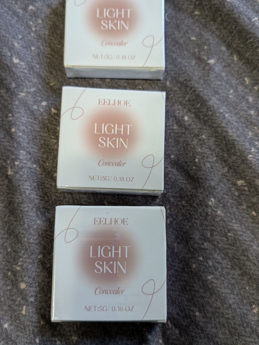 Three Packages Of Eelhoe Light Skin Concealer — Light/Beige Shade